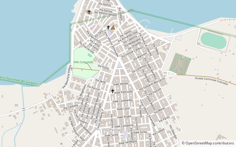 Lesina location map