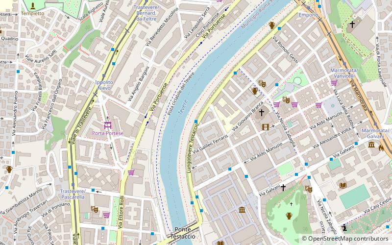 Lungotevere Testaccio location map