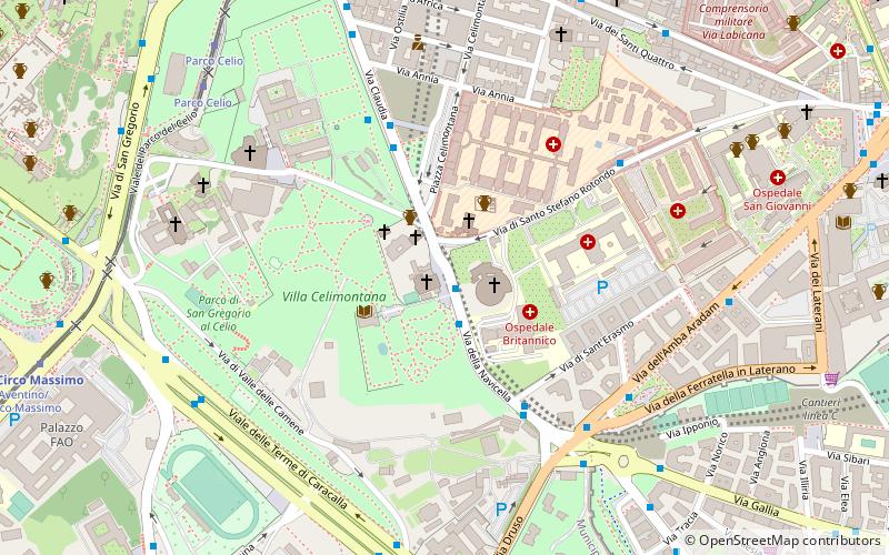 Fontana della Navicella location map