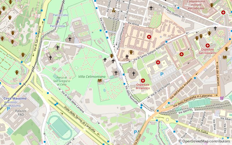 Basilique Santa Maria in Domnica location map