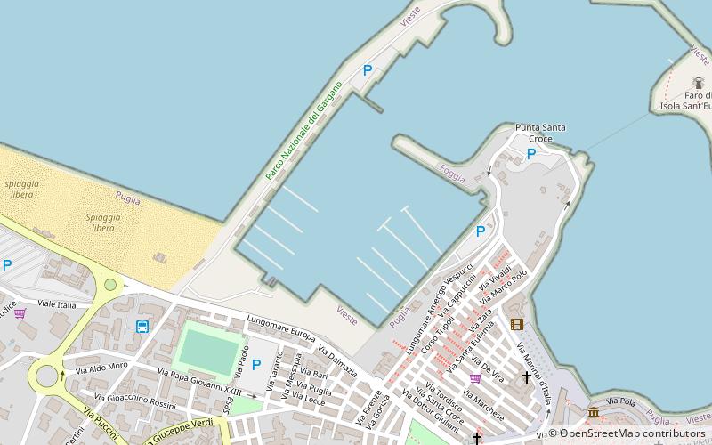 Marina di Vieste location map