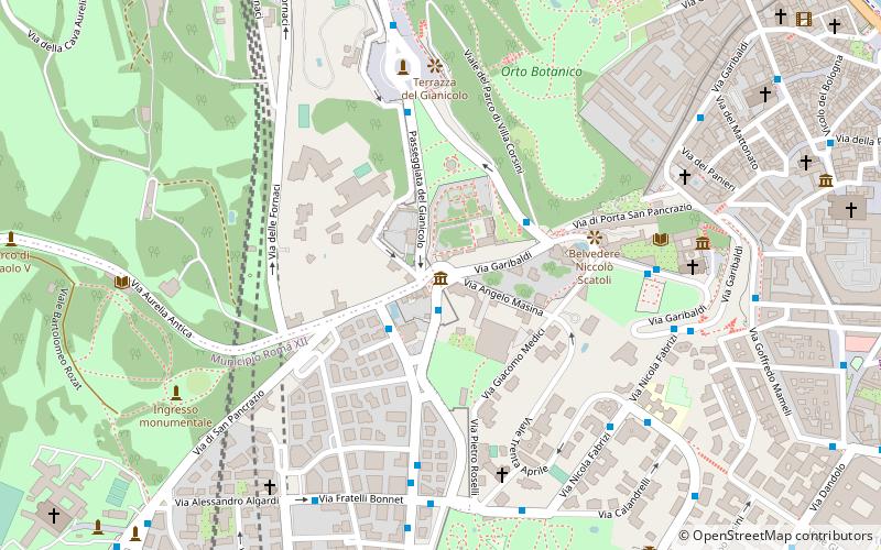 Porta San Pancrazio location map
