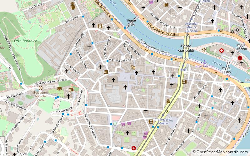 Piazza di Santa Maria in Trastevere location map