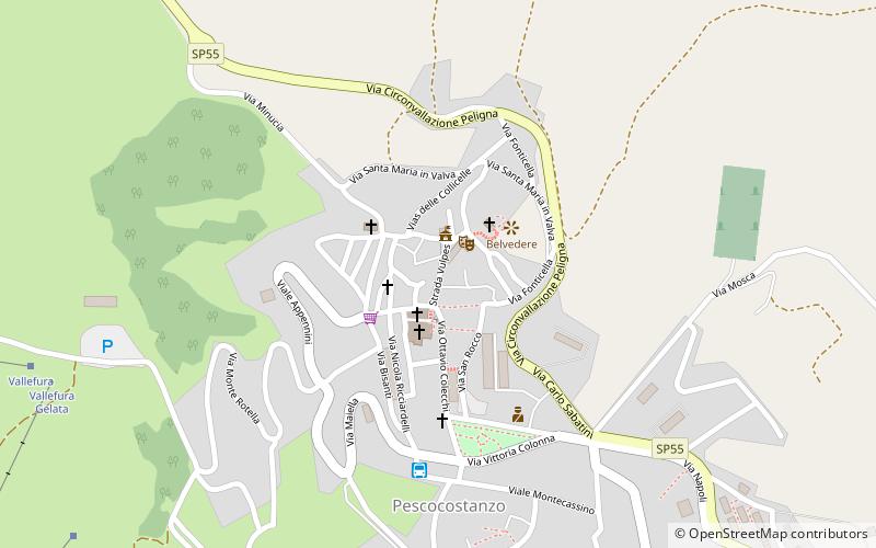 Pescocostanzo location map