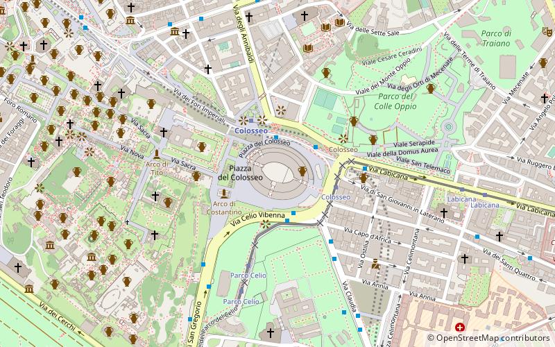 Historic district of Rome location map