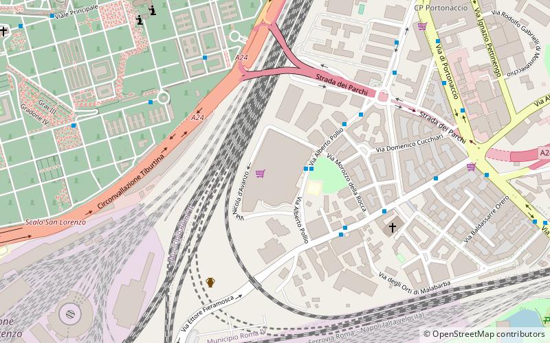 auchan rome location map