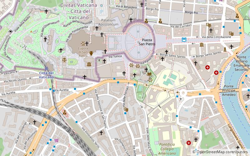 porta cavalleggeri rome location map