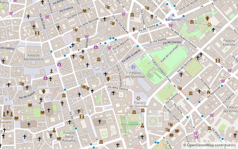Piazza Scanderbeg location map