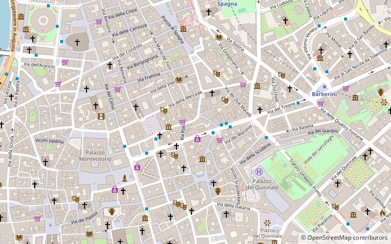 Hotel Dei Borgognoni location map