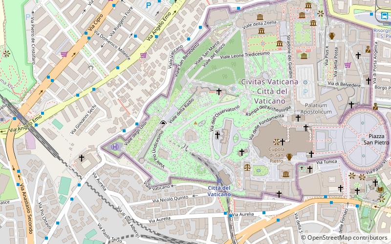 Vatican Hill location map