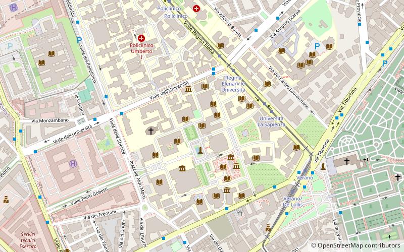 uniwersytet rzymski la sapienza nomentano location map
