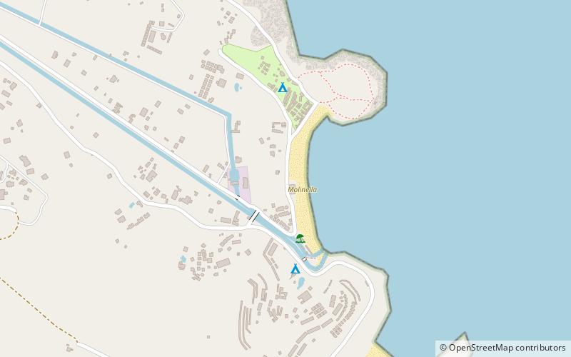Lido Molinella Beach location map