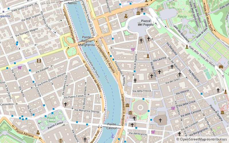 Lungotevere in Augusta location map