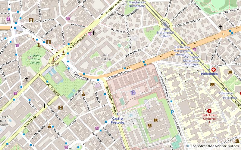 campamento pretoriano nomentano location map