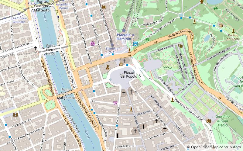 Obelisco Flaminio location map