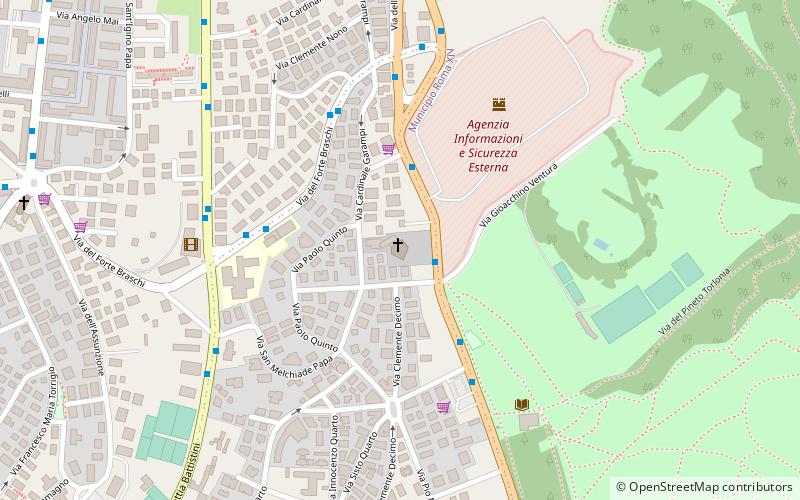 san lino rzym location map