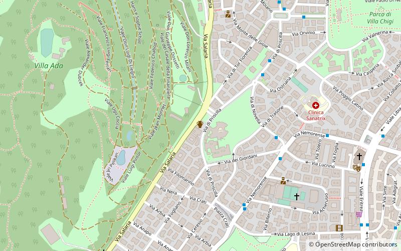 Catacumbas de Priscila location map