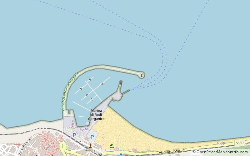 Marina di Rodi Garganico location map