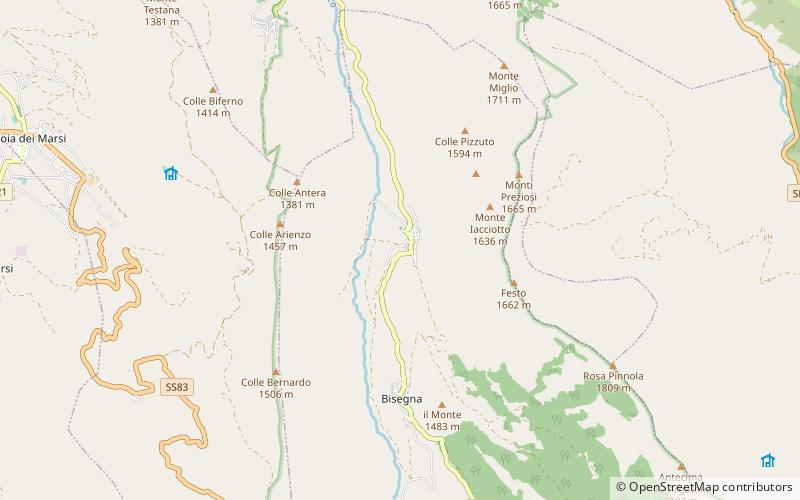 Bisegna location map