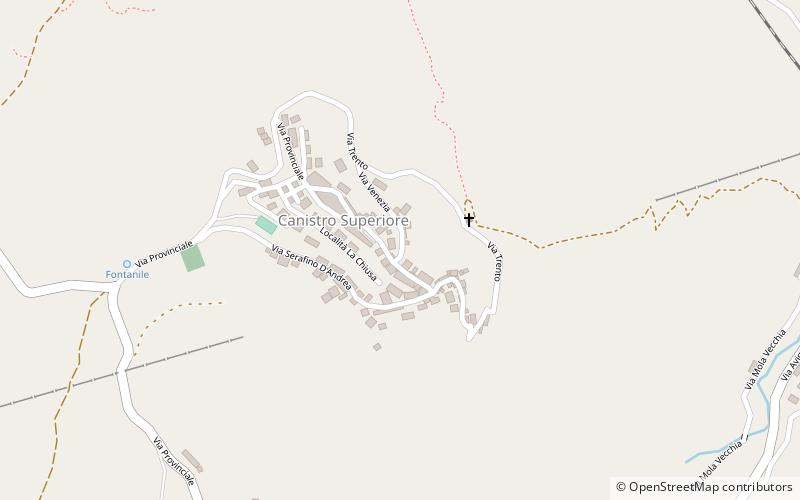 Canistro location map