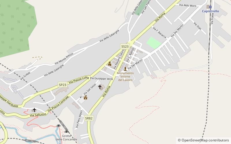 Capistrello location map