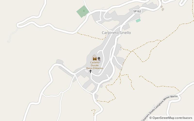 Castle of Carpineto Sinello location map