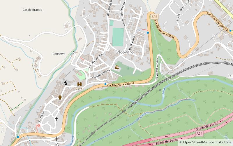 Vicovaro location map