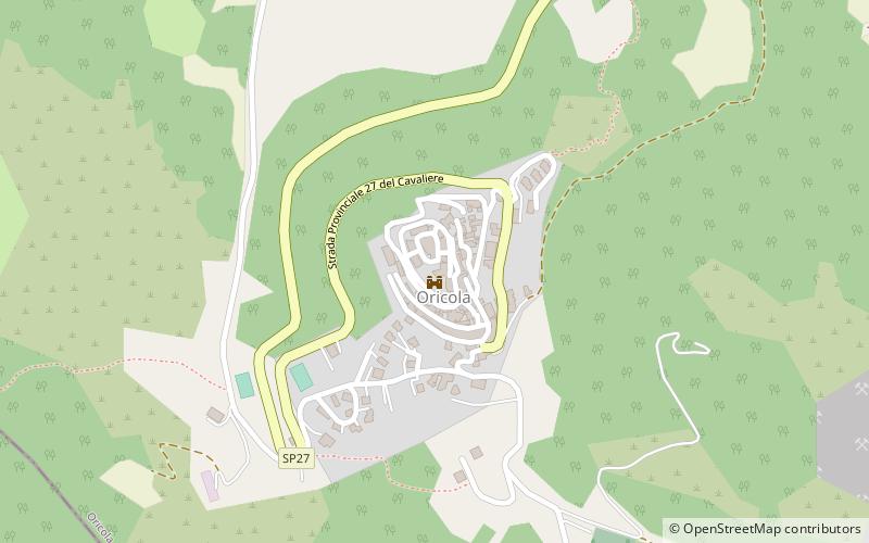 Castello di Oricola location map