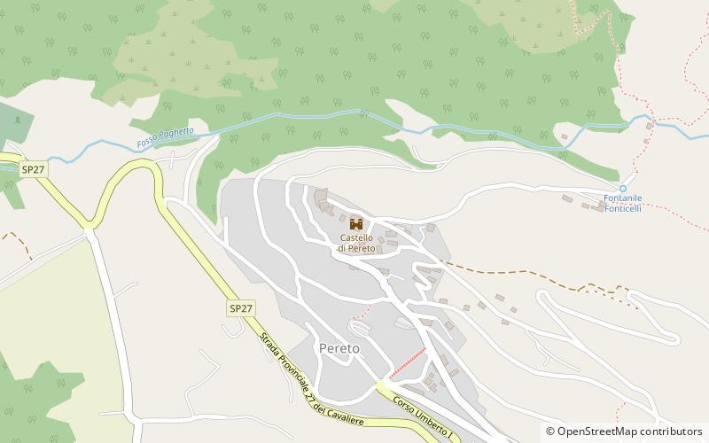Castello di Pereto location map