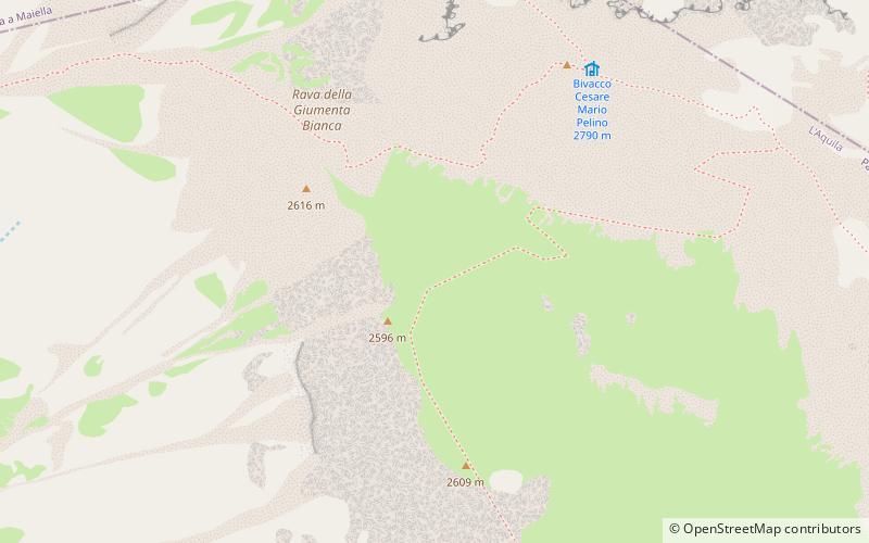 melone parque nacional de la majella location map