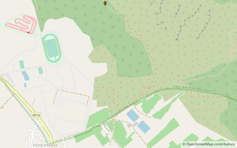 Ermitage Sant'Onofrio al Morrone location map