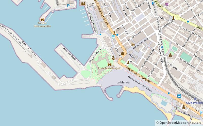 Forte Michelangelo location map