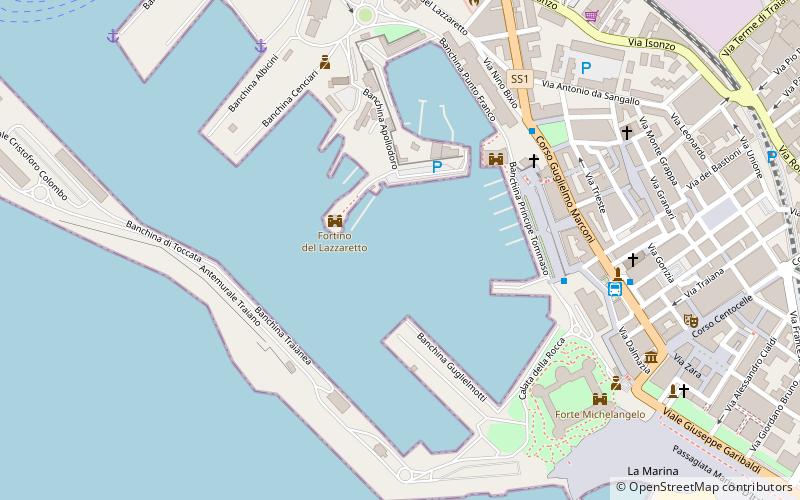 Port of Civitavecchia location map
