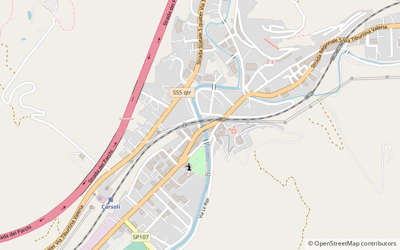 Carsoli location map