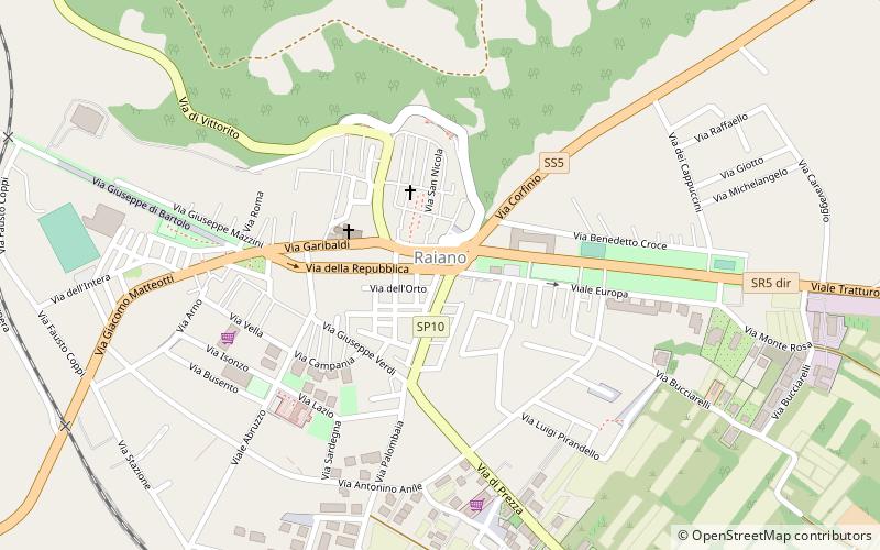 Raiano location map