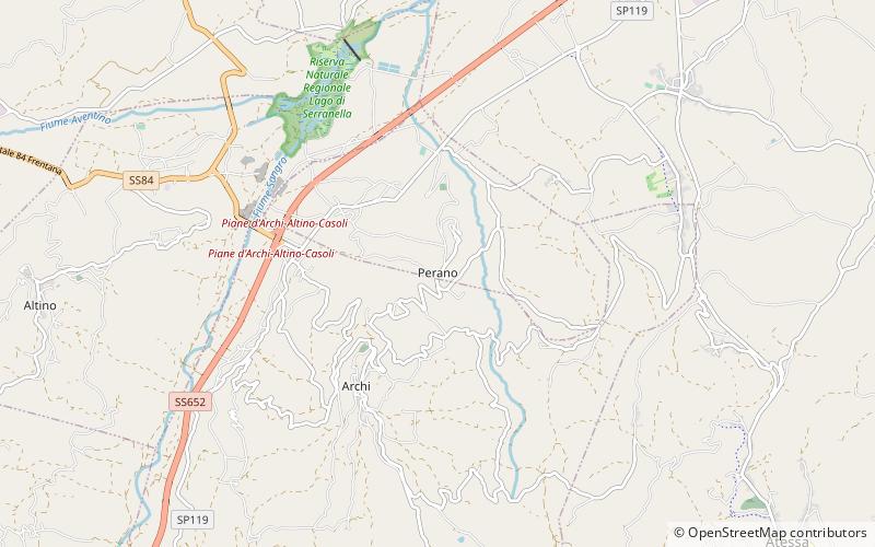 Perano location map