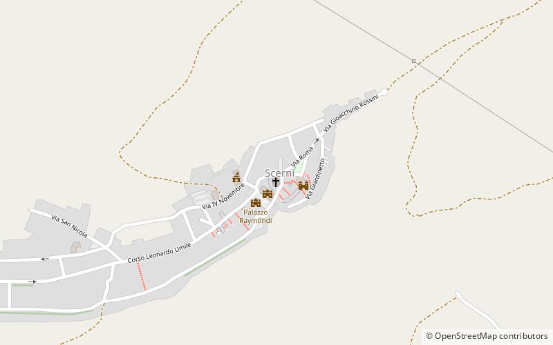Scerni location map