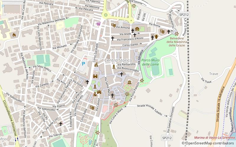 Vasto Cathedral location map