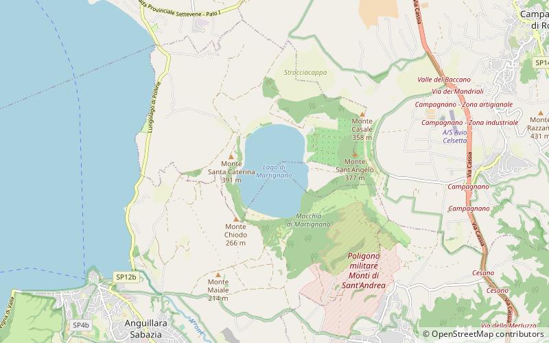 Lake Martignano location map