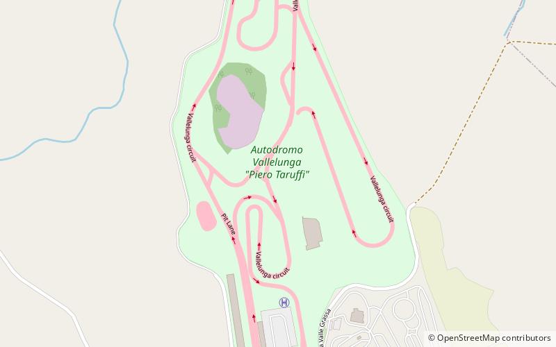 Autodromo Vallelunga location map