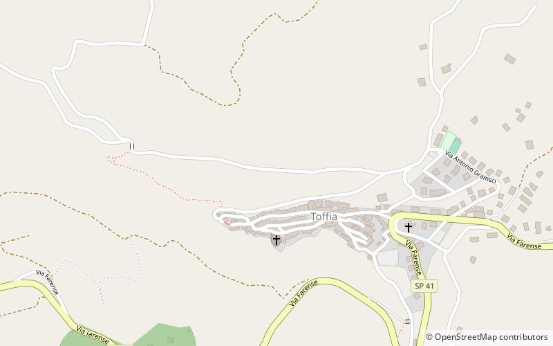 Toffia location map