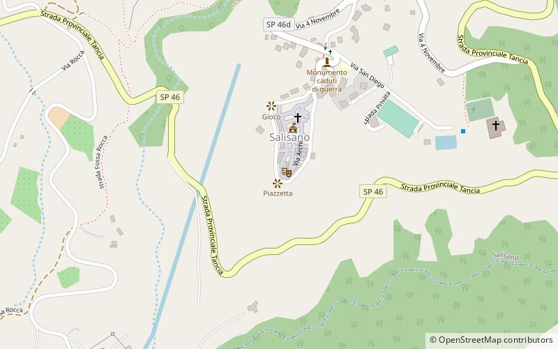 Salisano location map