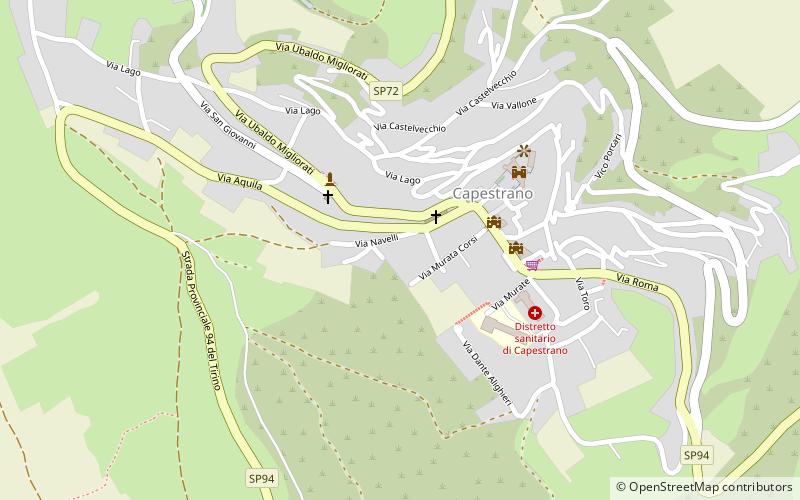 krieger von capestrano location map