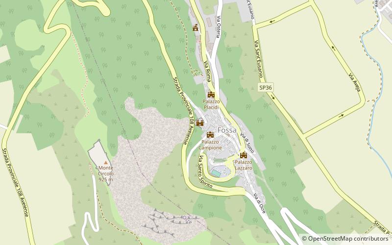 Castle of Fossa location map
