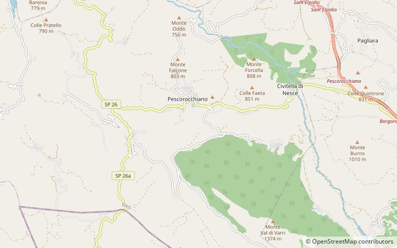 Pescorocchiano location map