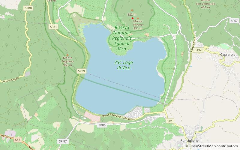 Lake Vico location map