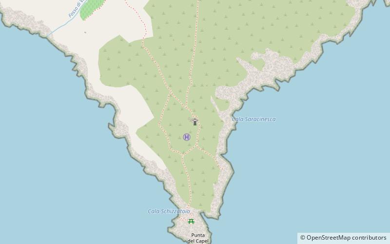 Phare de Capel Rosso location map