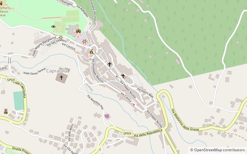 chiesa madonna della consolazione caprarola location map