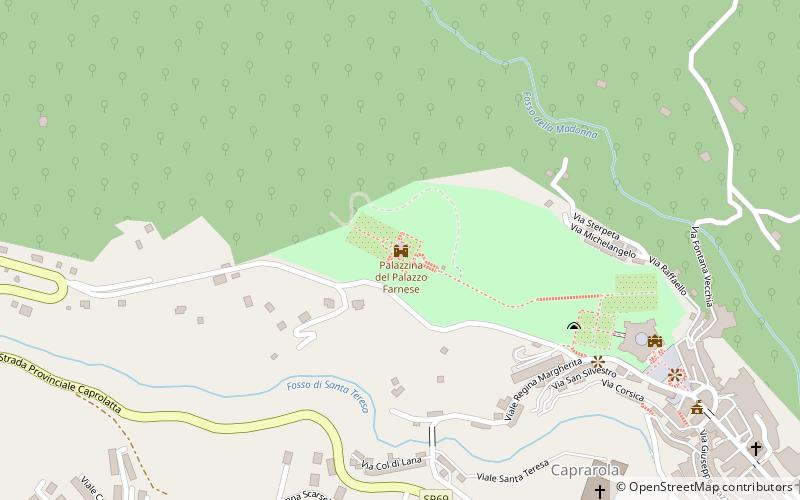 Villa Farnèse location map