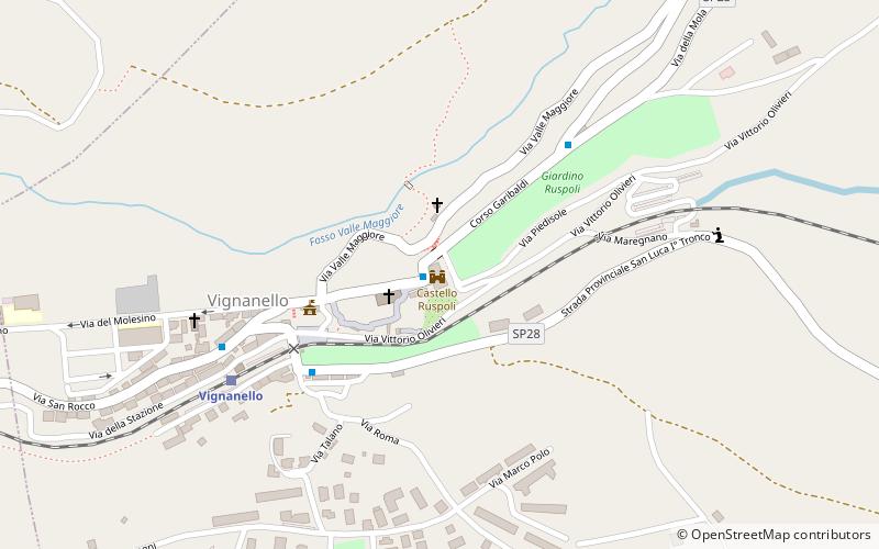 Castello Ruspoli location map